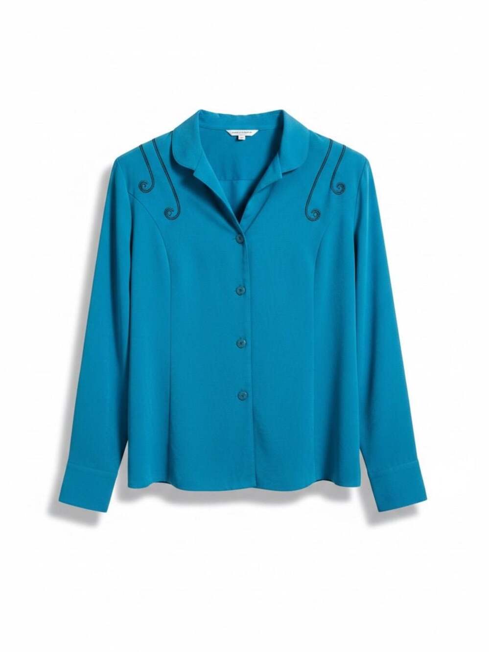 Ariat Women's Capri Blue Buckaroo Yoke Shirt Size 2X
